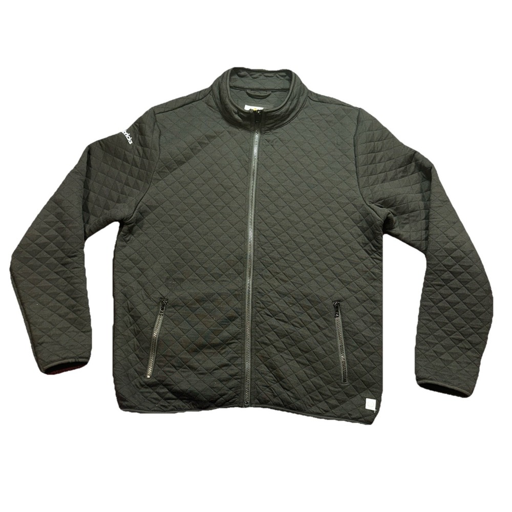 Marine Layer Mens Jacket Large Black Quilted Comfort Full Zip Corbet Outdoors - Picture 2 of 8